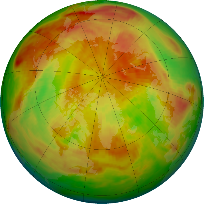 Arctic ozone map for 14 May 1980